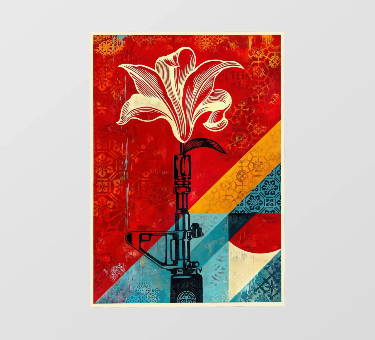 Shepard Fairey Lily 2021 pellicola backlit da American Poster