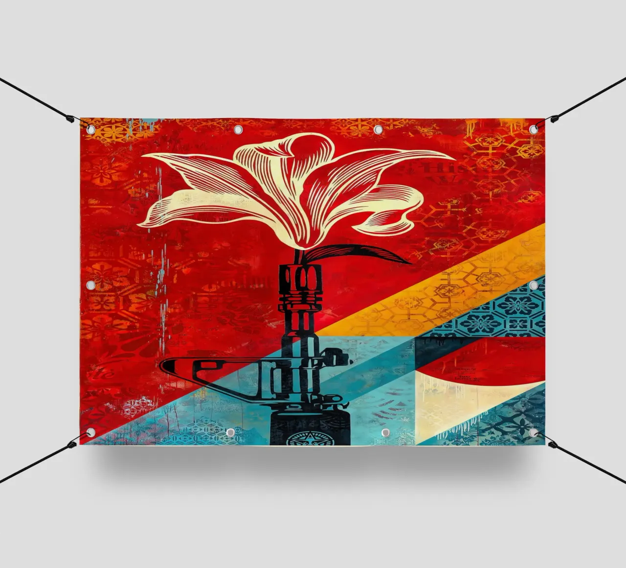 Shepard Fairey Lily 2021 telo in pvc da American Poster