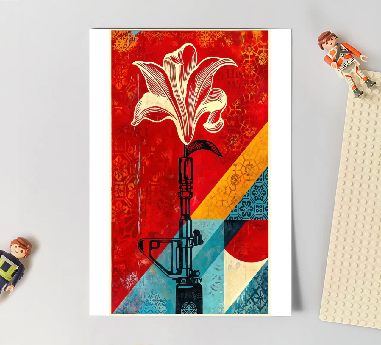 Shepard Fairey Lily 2021 foglio adesivo da American Poster