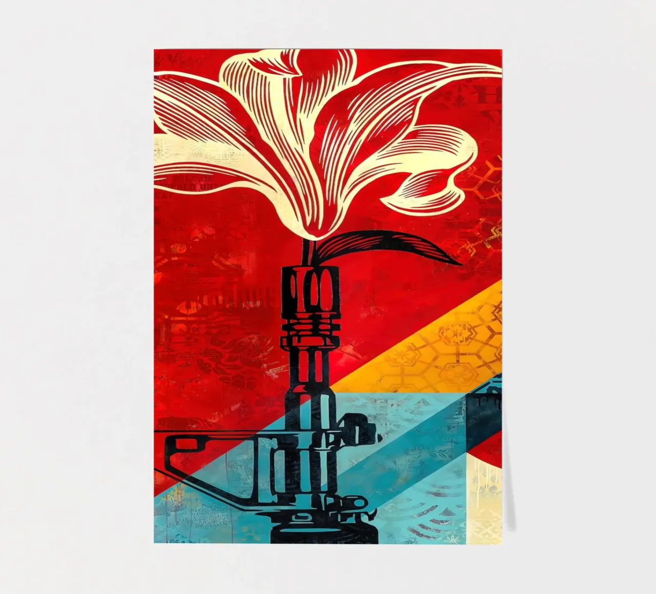 Shepard Fairey Lily 2021 foglio adesivo da American Poster