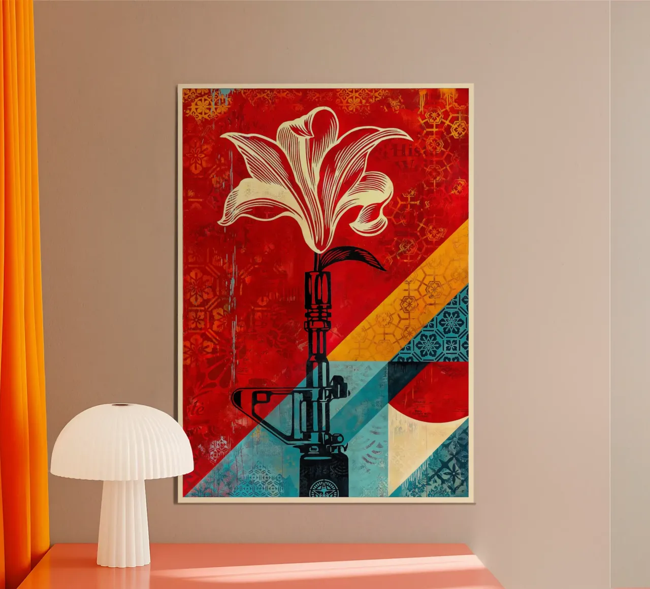 Shepard Fairey Lily 2021 poster da American Poster