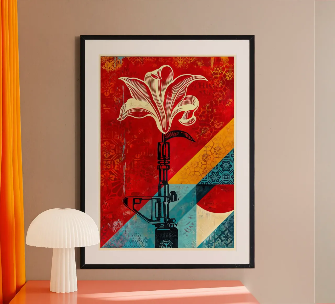 Shepard Fairey Lily 2021 poster da American Poster