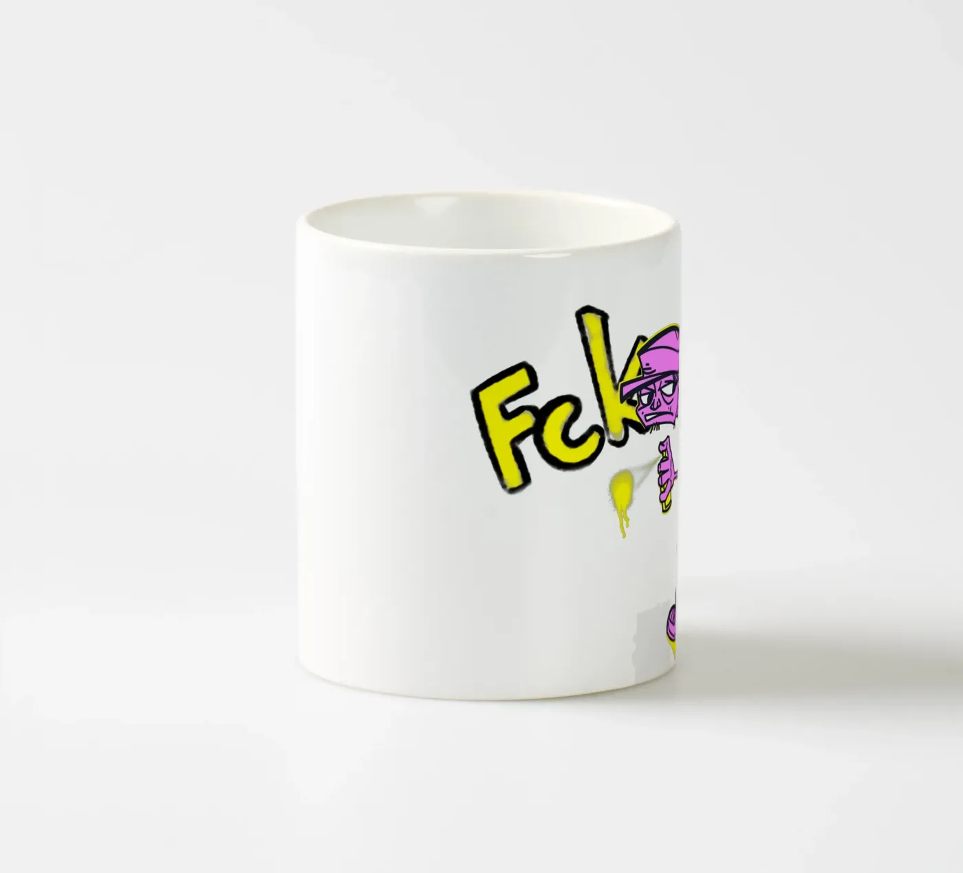 Fck ceramic mug by Noisebones