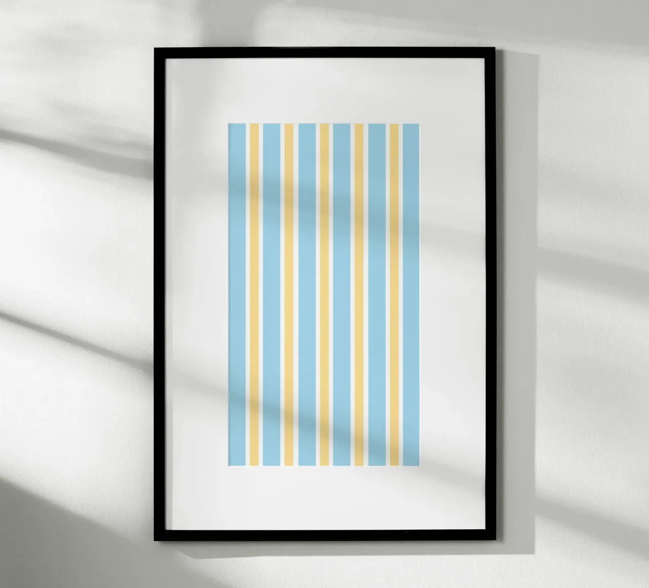 Streifen in Blau und Gelb poster da janamossmann