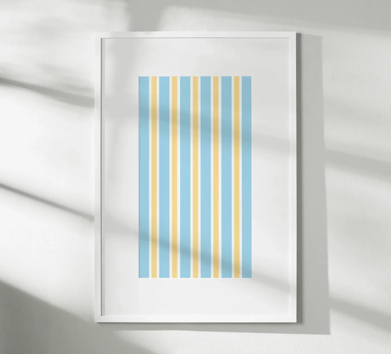 Streifen in Blau und Gelb poster da janamossmann