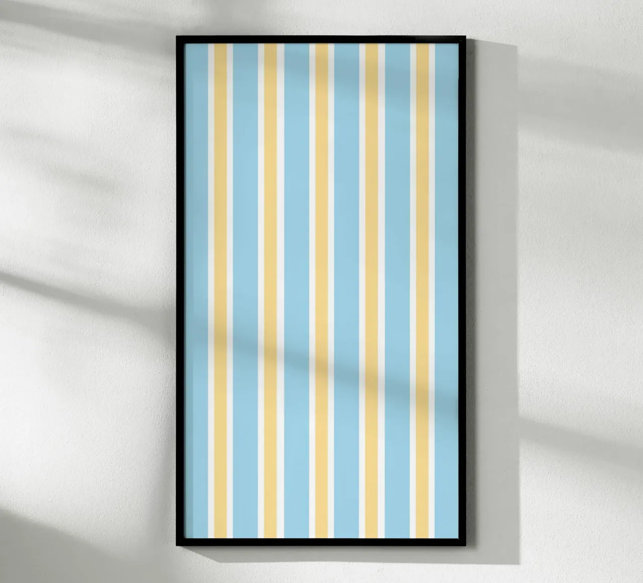 Streifen in Blau und Gelb poster da janamossmann
