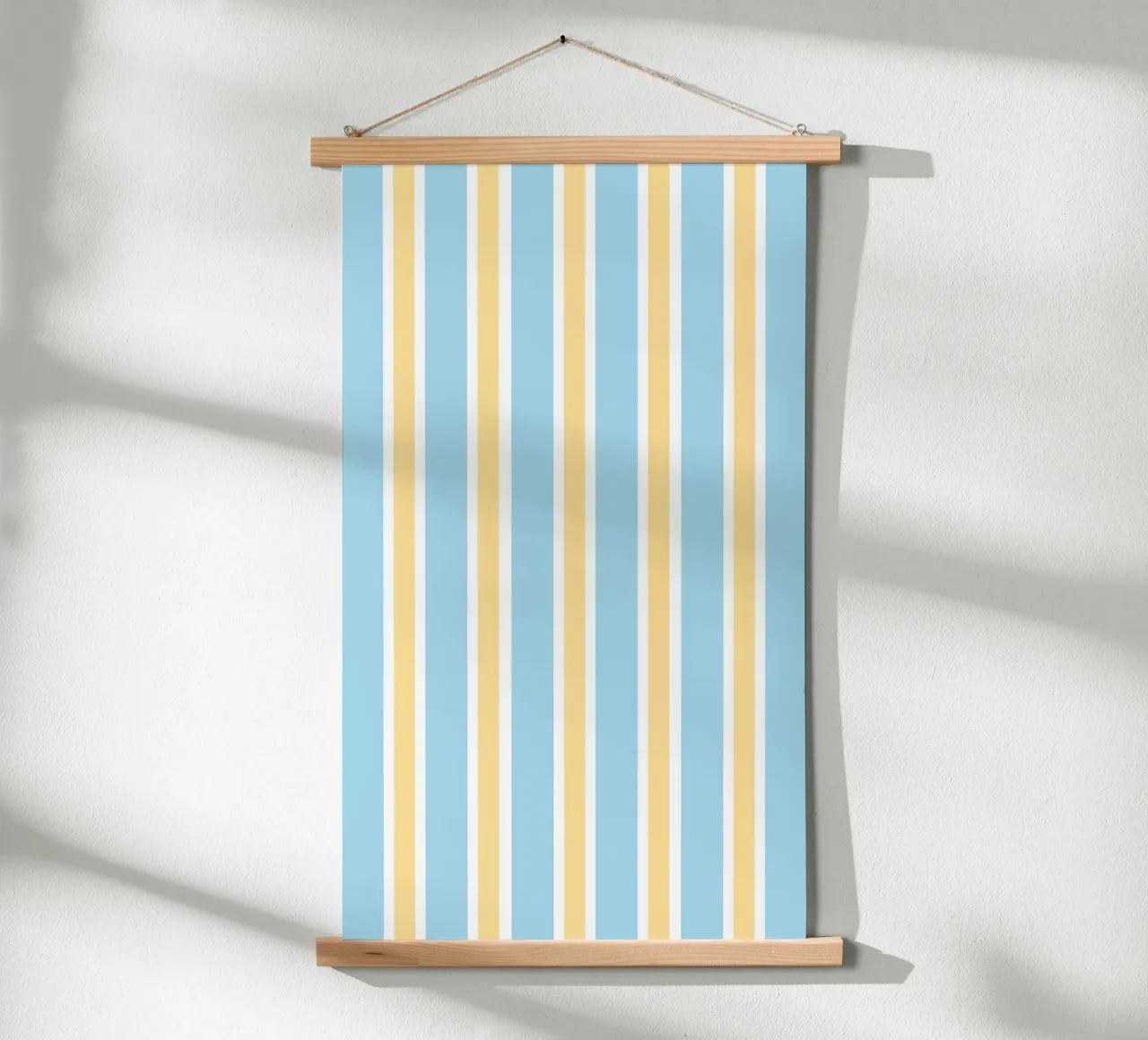 Streifen in Blau und Gelb poster da janamossmann