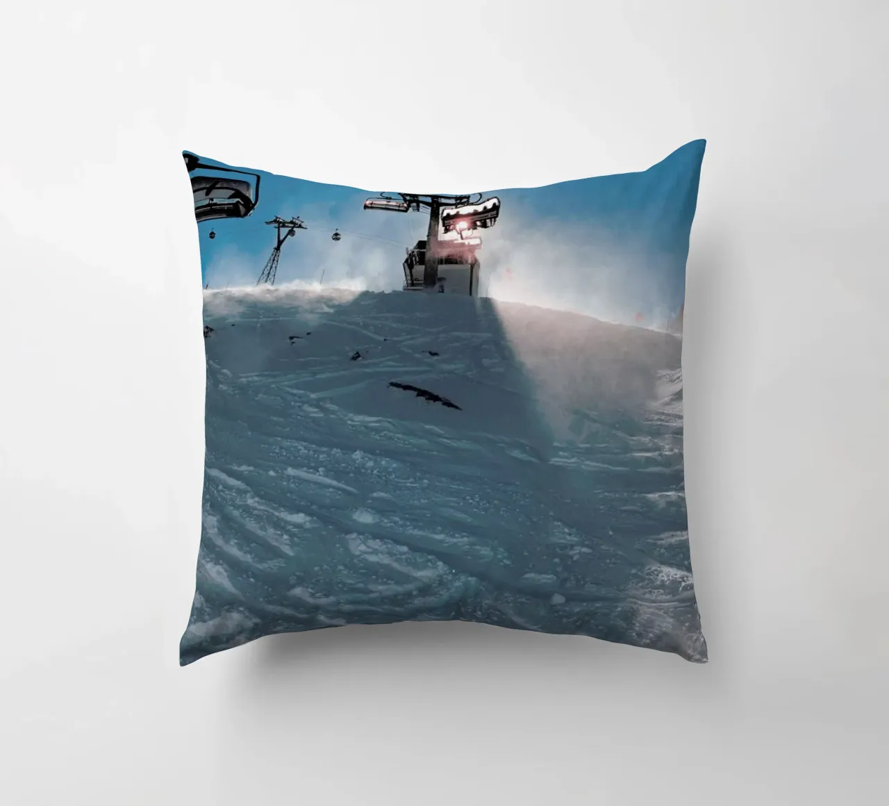 Let's Go Skiing cuscino da Sebastian Hilgetag
