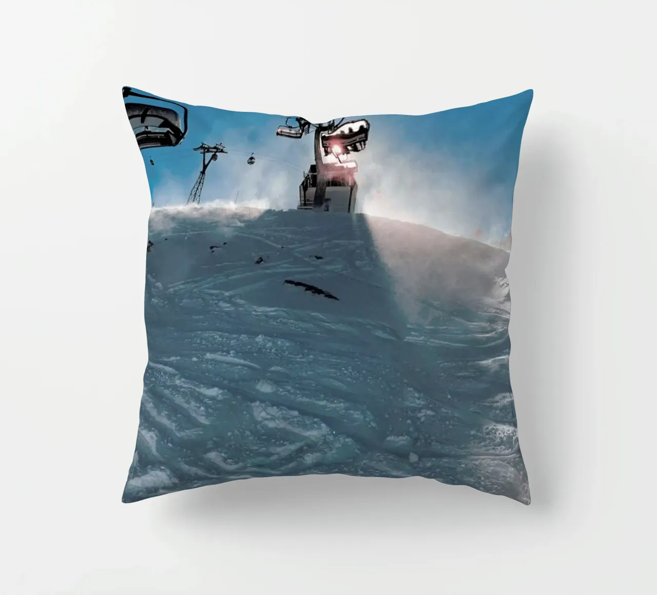 Let's Go Skiing cuscino da Sebastian Hilgetag