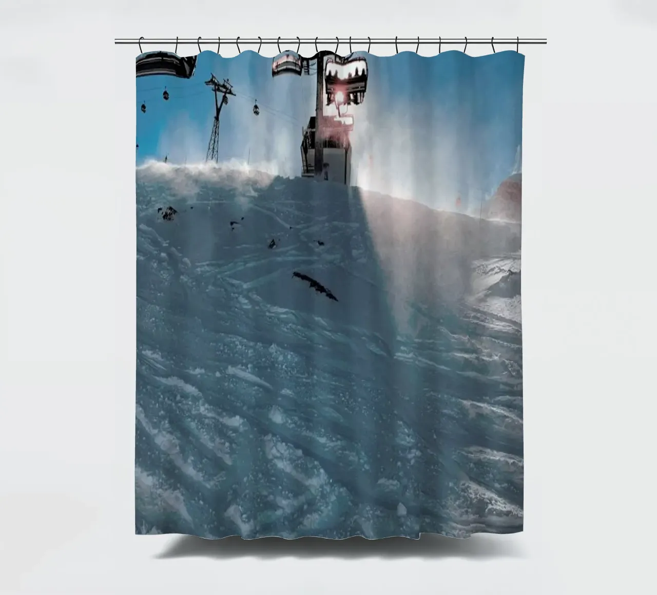 Let's Go Skiing tenda da doccia da Sebastian Hilgetag