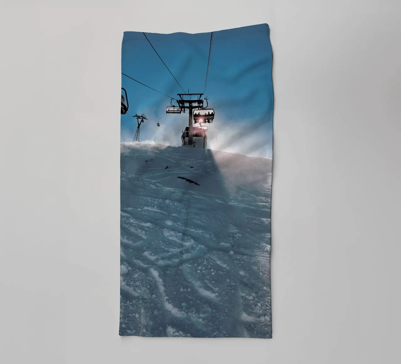 Let's Go Skiing asciugamano da bagno da Sebastian Hilgetag