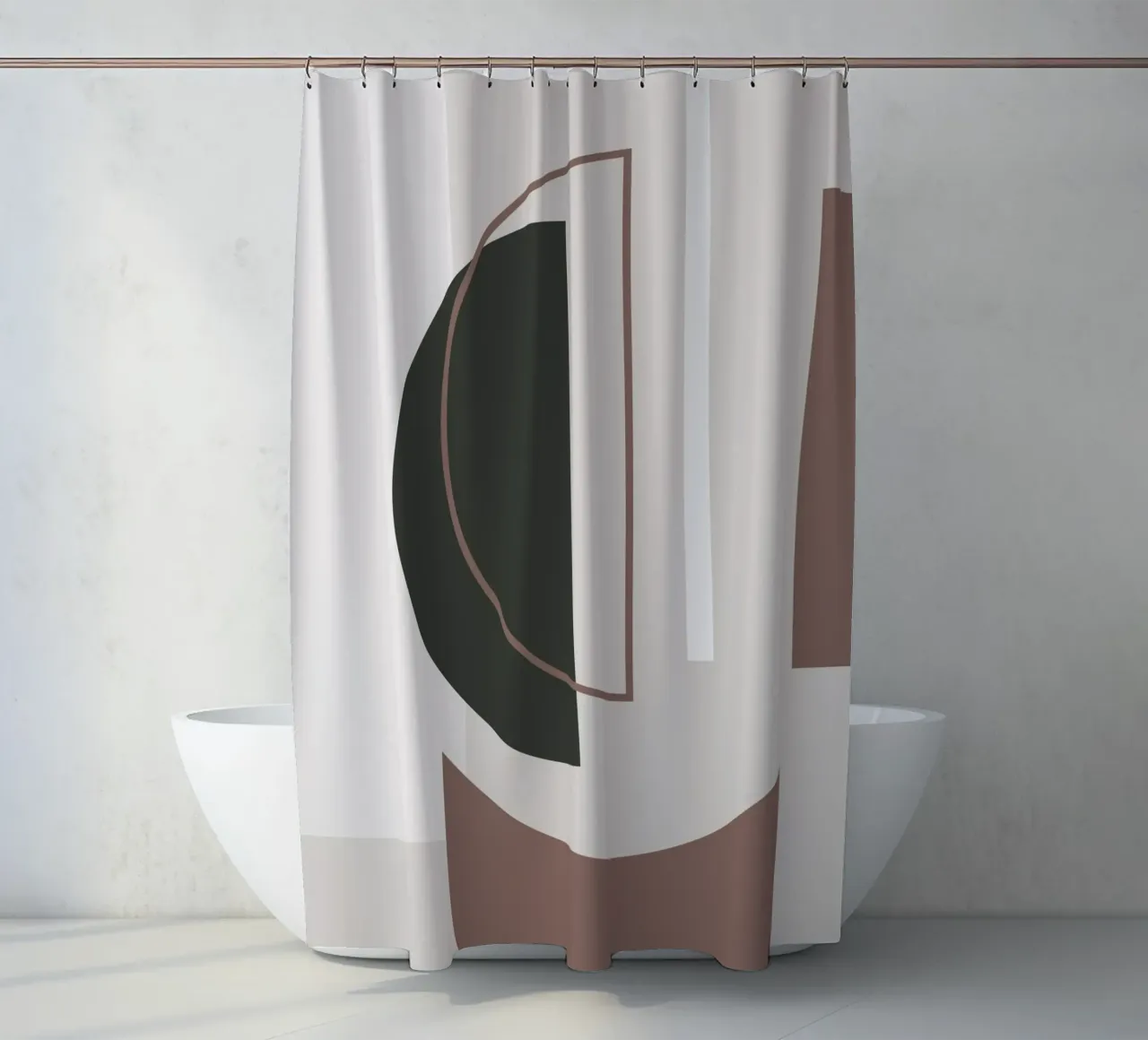 Muted Geometry No 01 tenda da doccia da treechild