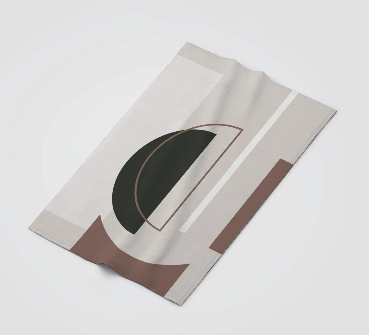 Muted Geometry No 01 coperta in pile da treechild