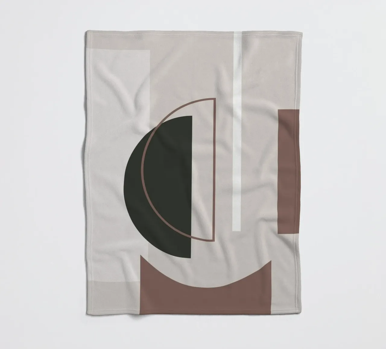 Muted Geometry No 01 coperta in pile da treechild