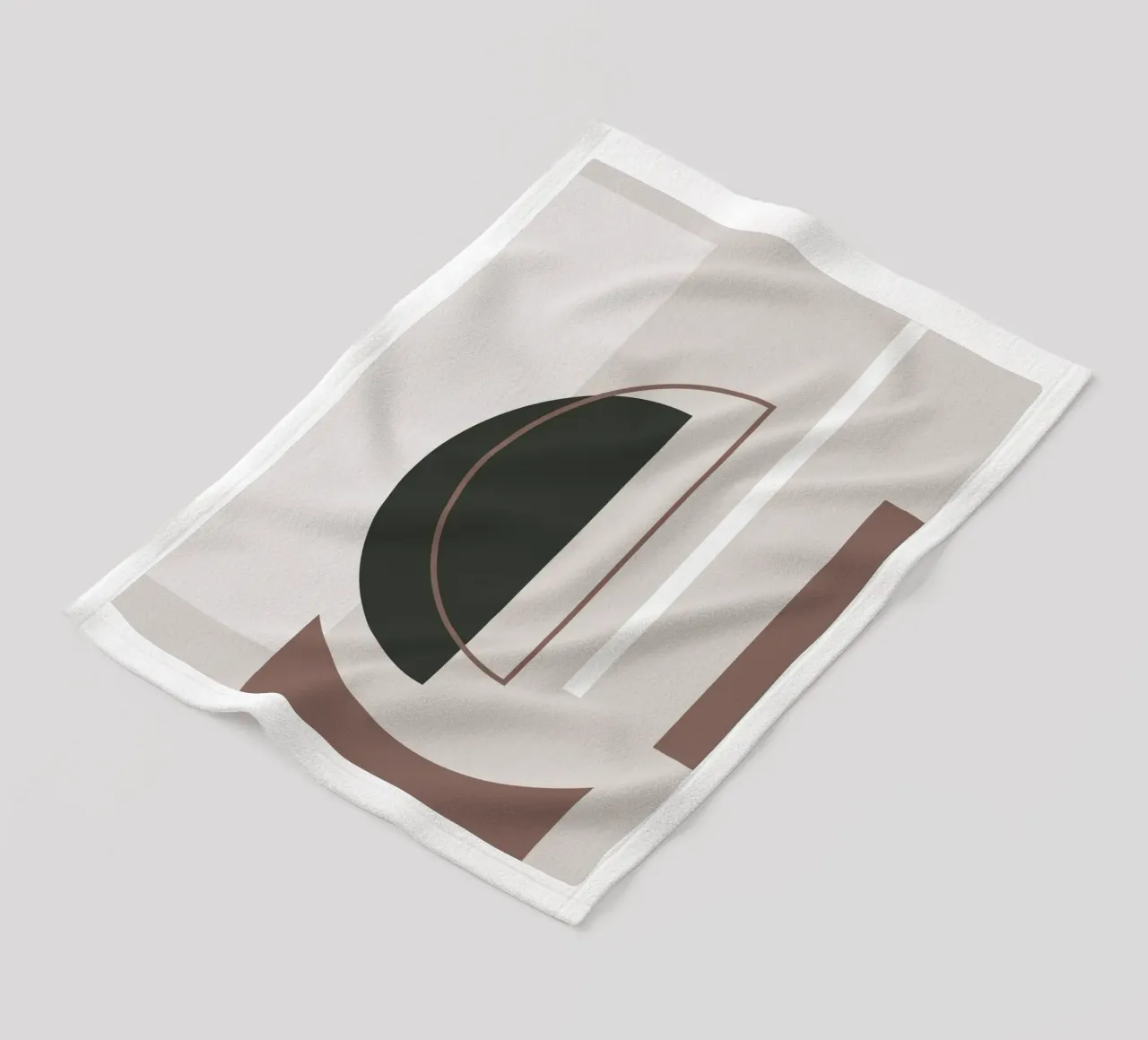 Muted Geometry No 01 coperta in pile da treechild