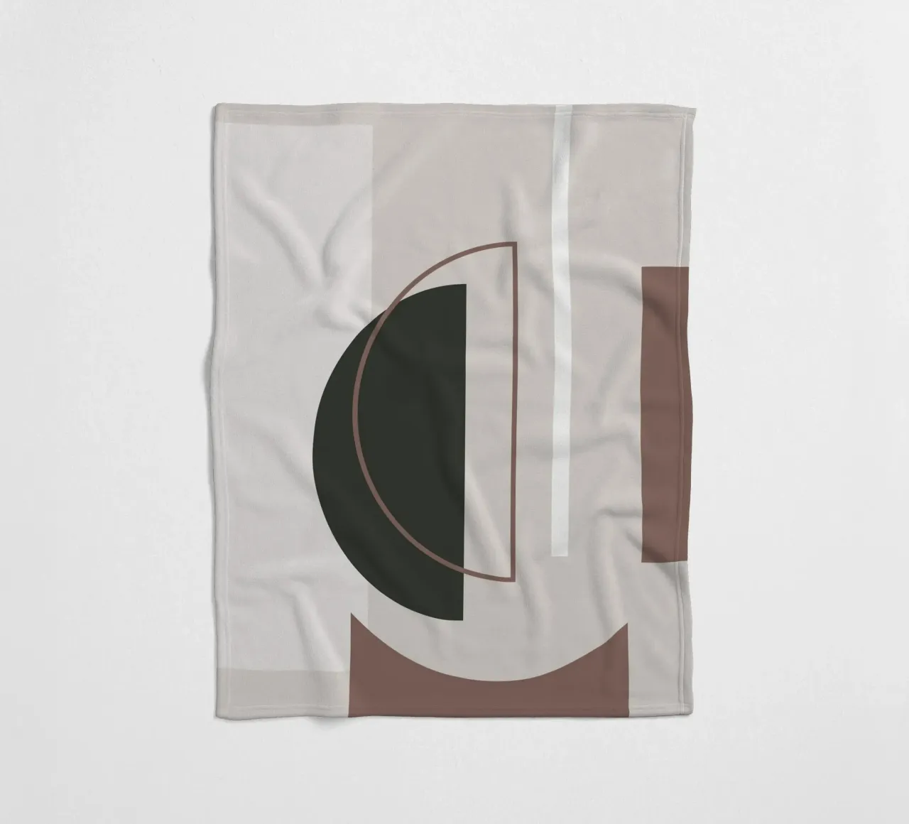 Muted Geometry No 01 coperta in pile da treechild