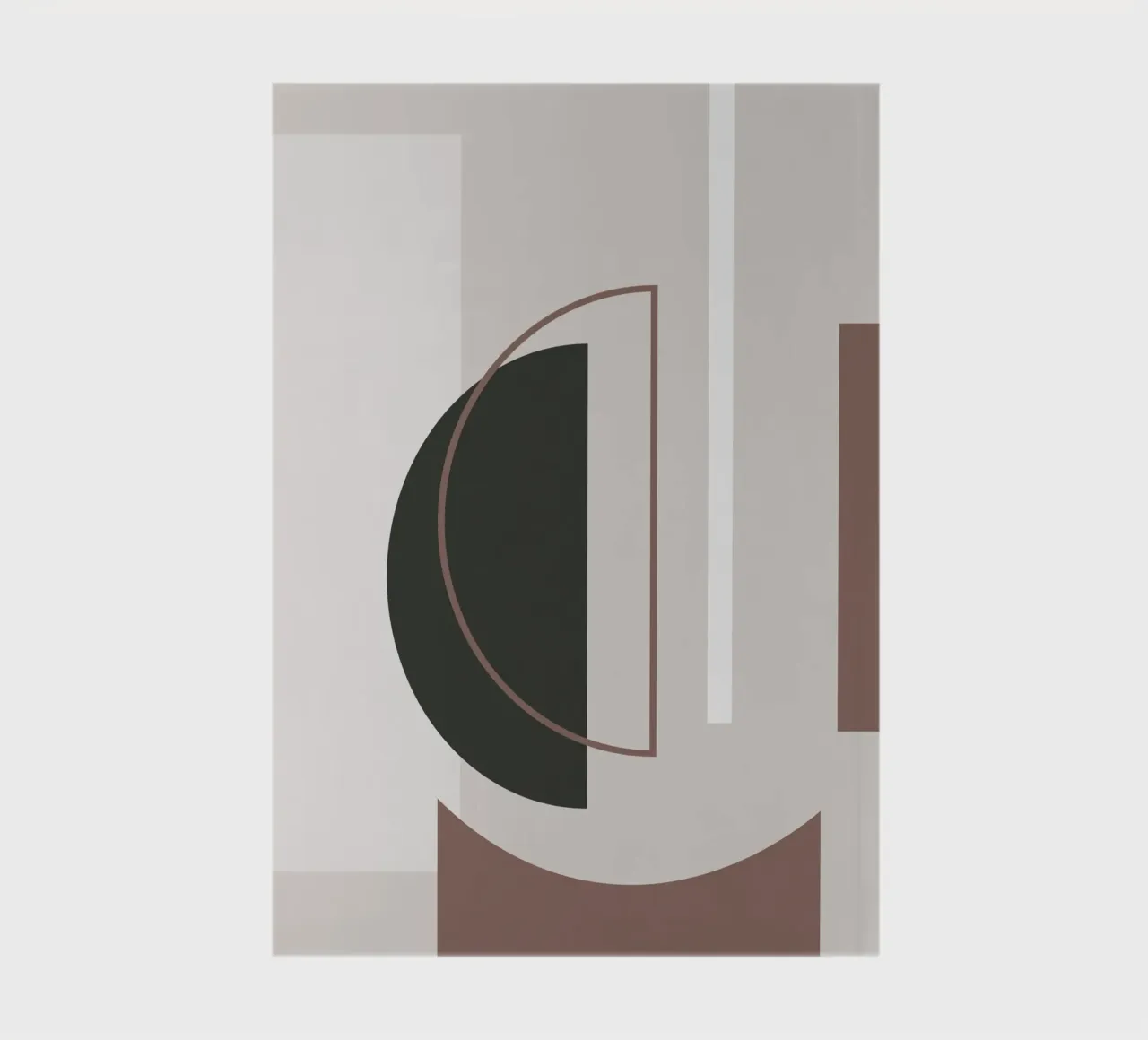 Muted Geometry No 01 notebook by treechild