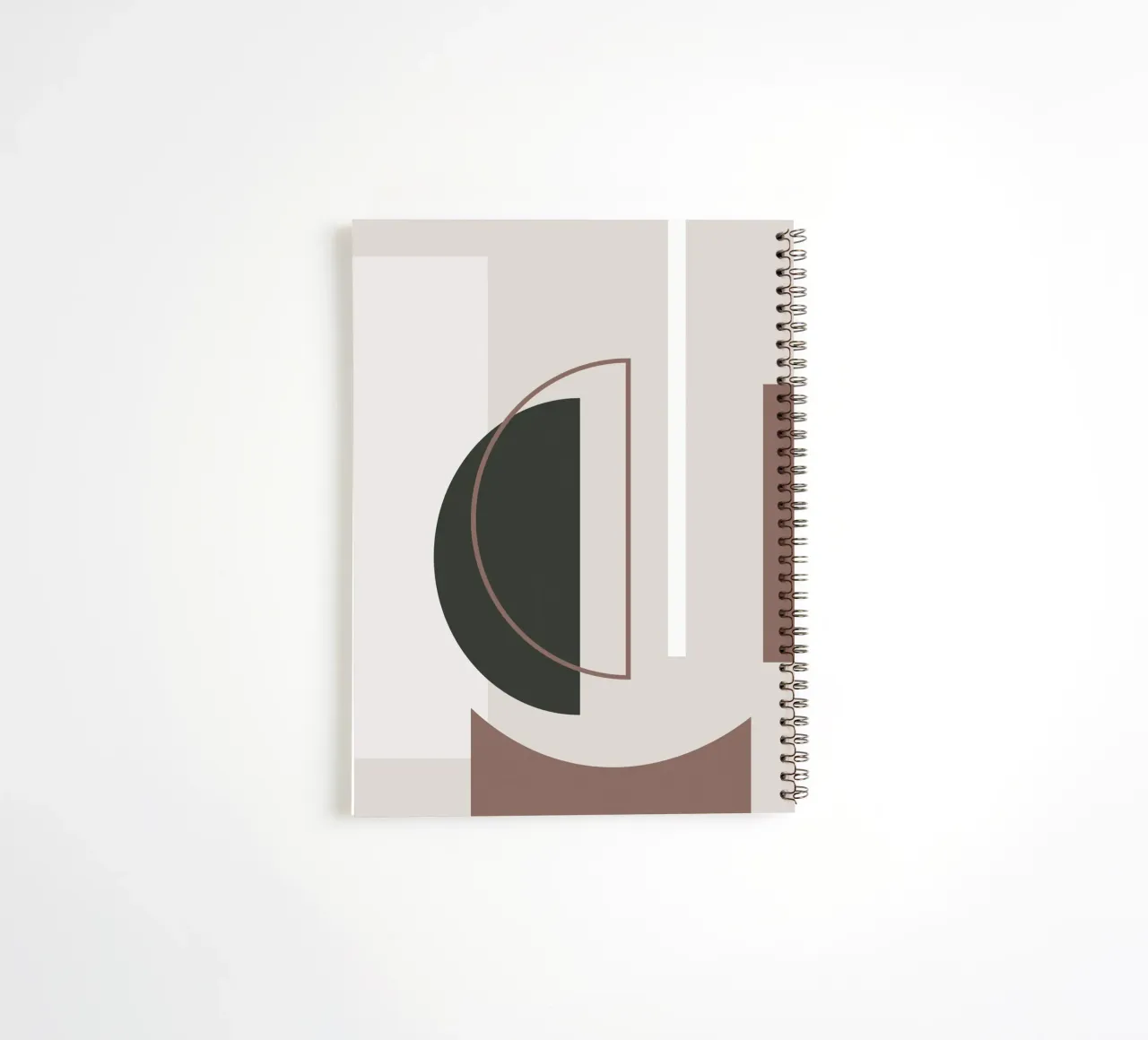 Muted Geometry No 01 spiral notebook by treechild