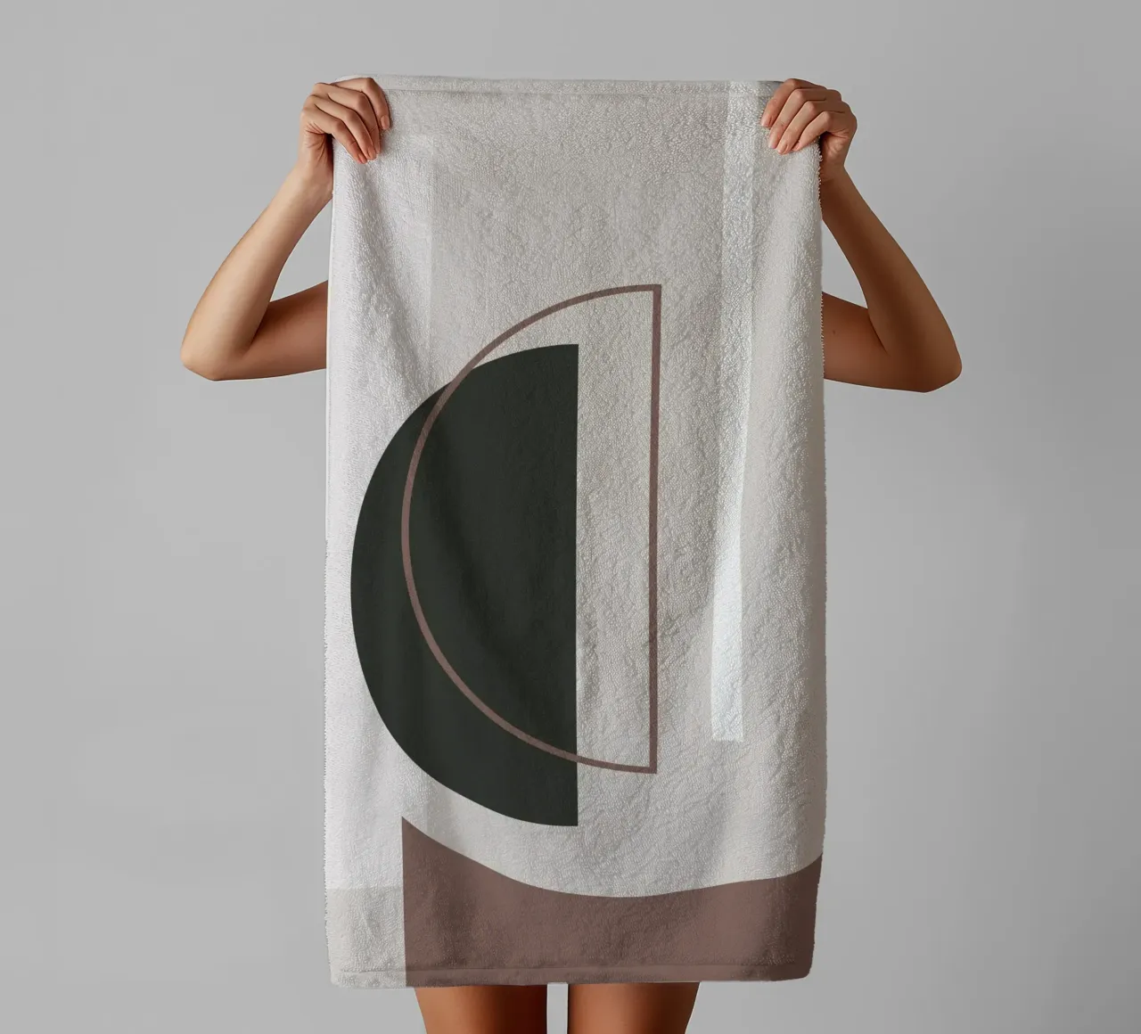 Muted Geometry No 01 asciugamano da bagno da treechild