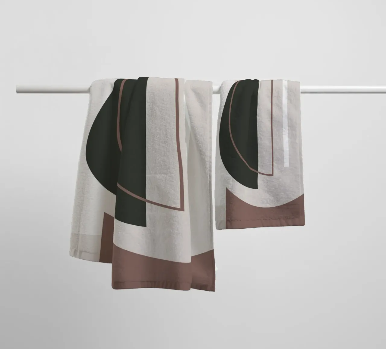 Muted Geometry No 01 asciugamano da bagno da treechild