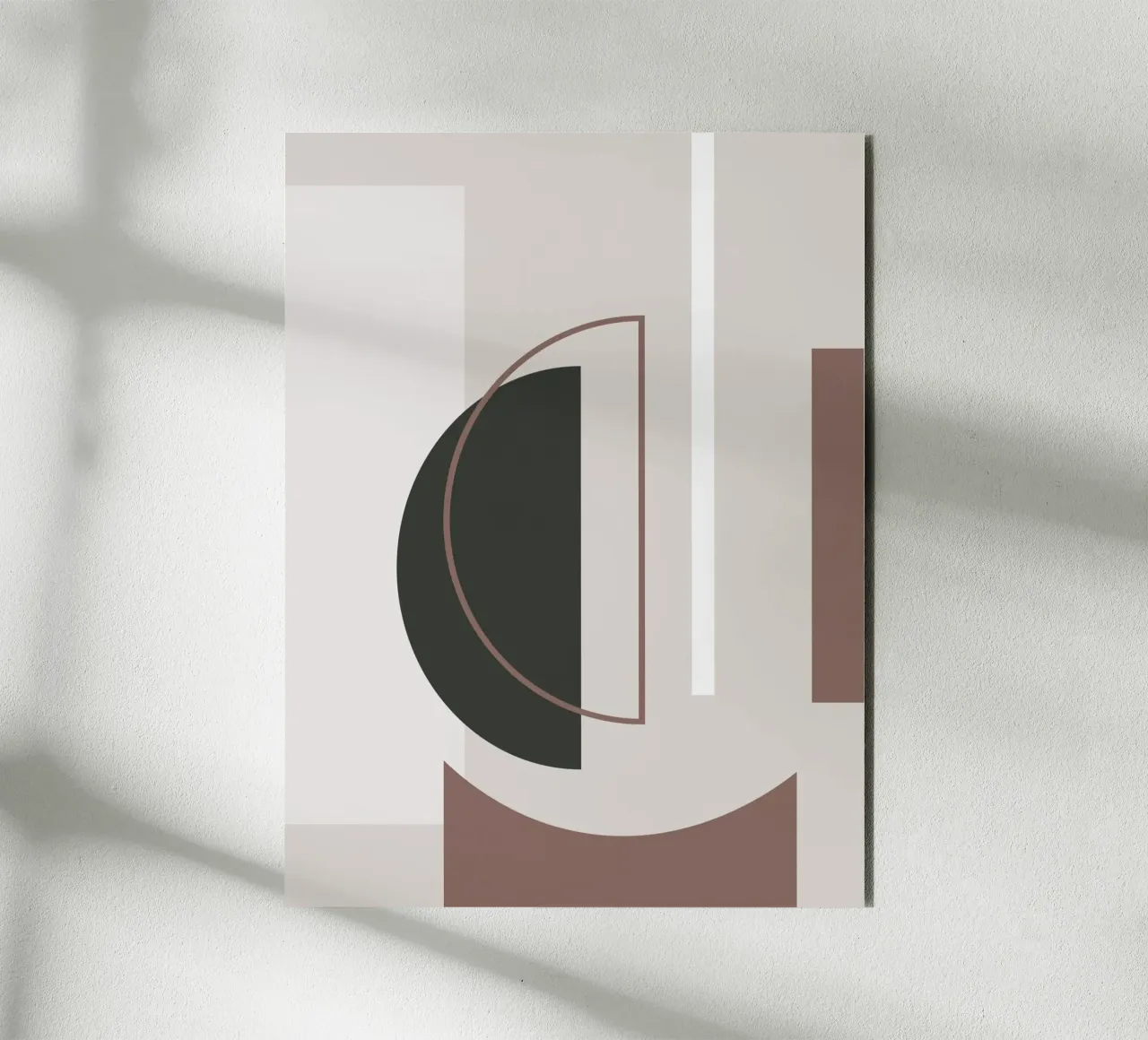 Muted Geometry No 01 alluminio dibond da treechild