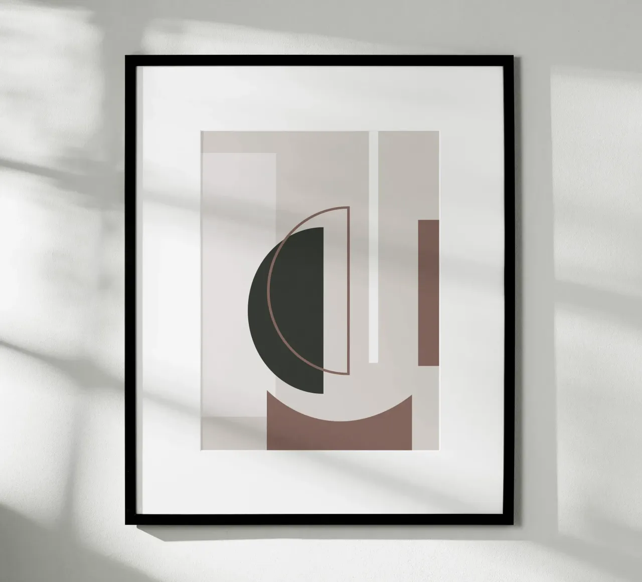 Muted Geometry No 01 carta hahnemühle da treechild