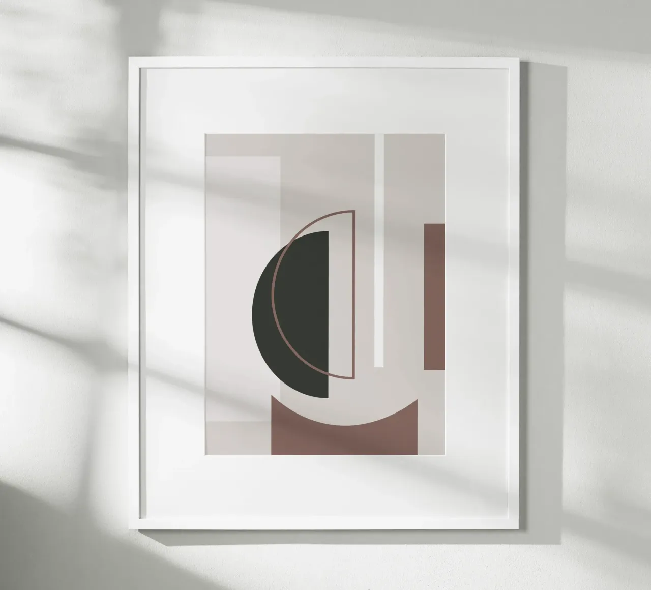 Muted Geometry No 01 carta hahnemühle da treechild