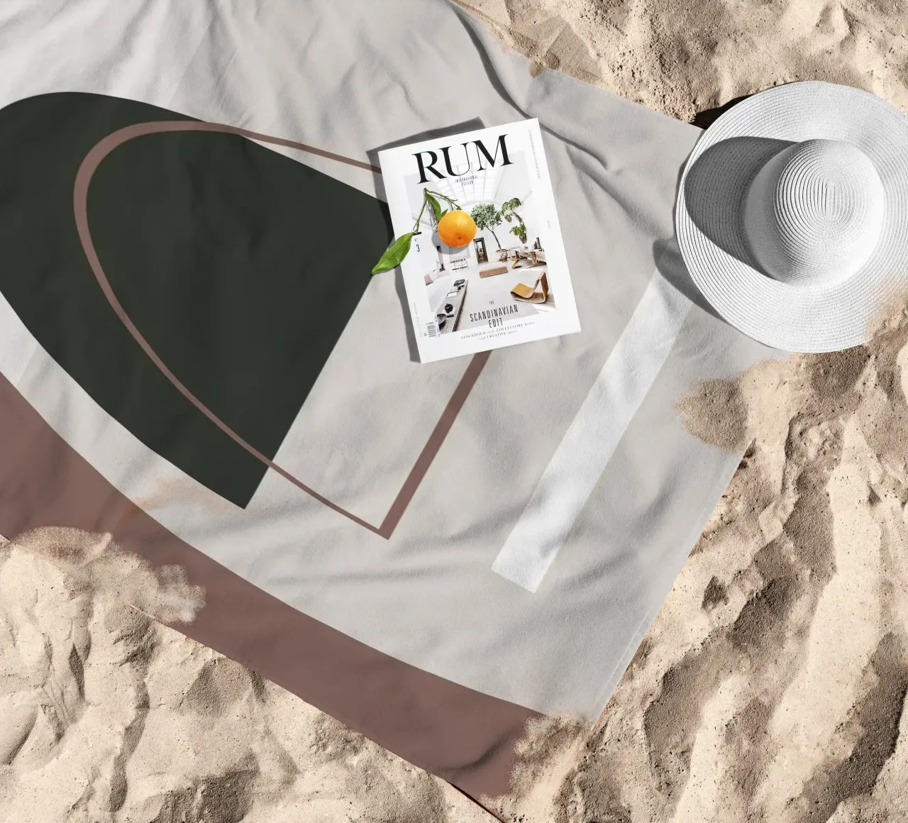 Muted Geometry No 01 telo mare da treechild