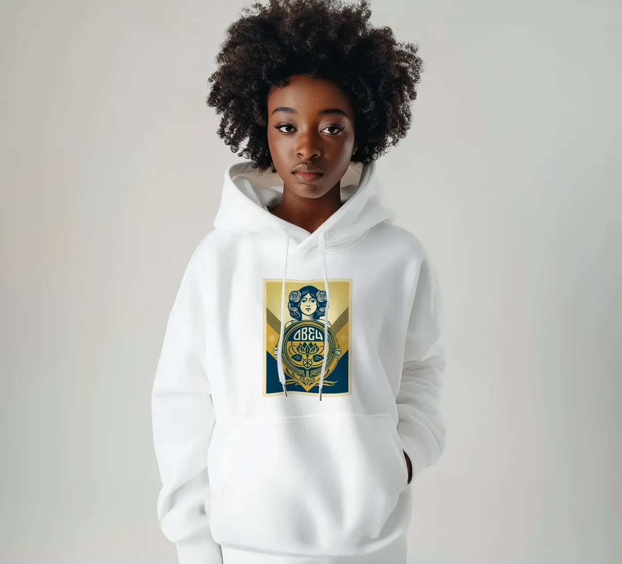 Vakantie 2016 Shepard fairey Groen hoodie van American Poster
