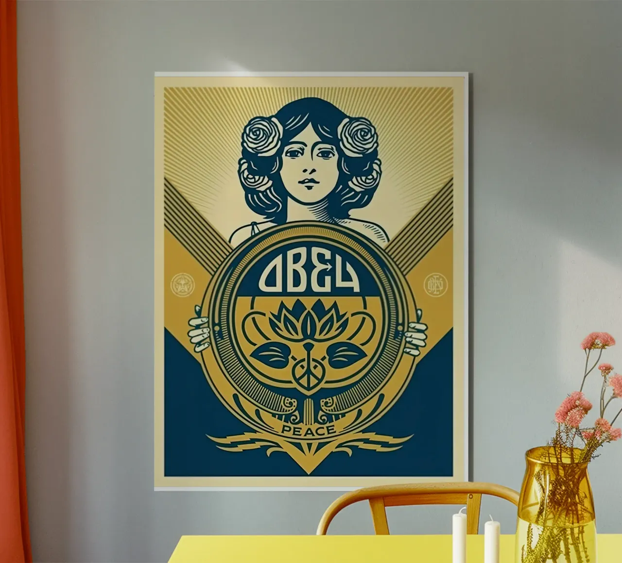 Urlaub 2016 Shepard fairey Grün Forex-Platte von American Poster