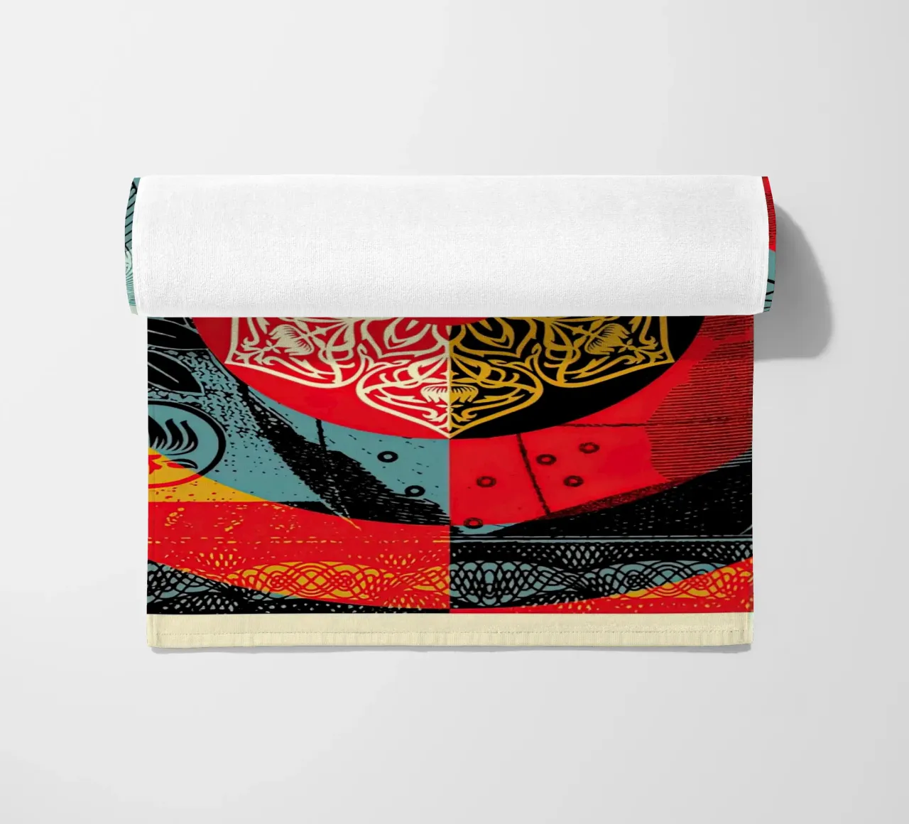 shepard fairey GLOBAL HARMONY beach towel by American Poster