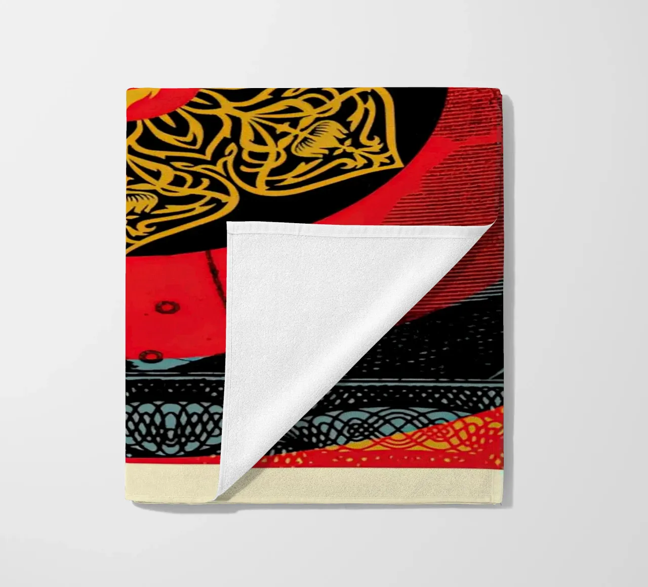 shepard fairey GLOBAL HARMONY beach towel by American Poster