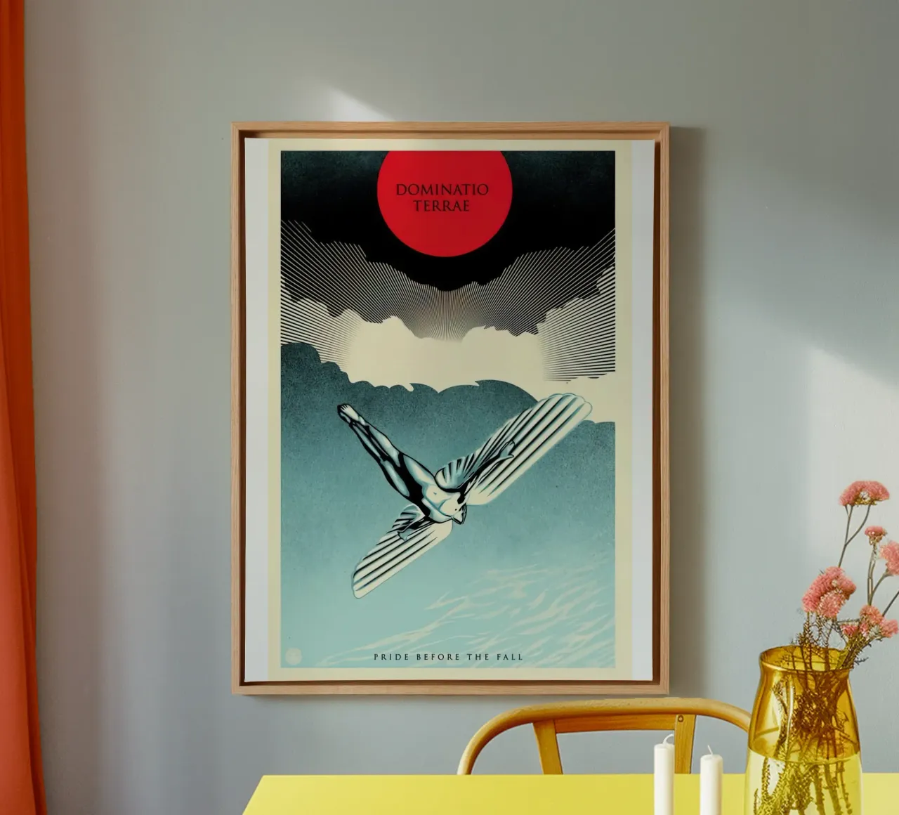 Orgoglio Icaro - Shepard Fairey tela con Cornice a cassetta da American Poster