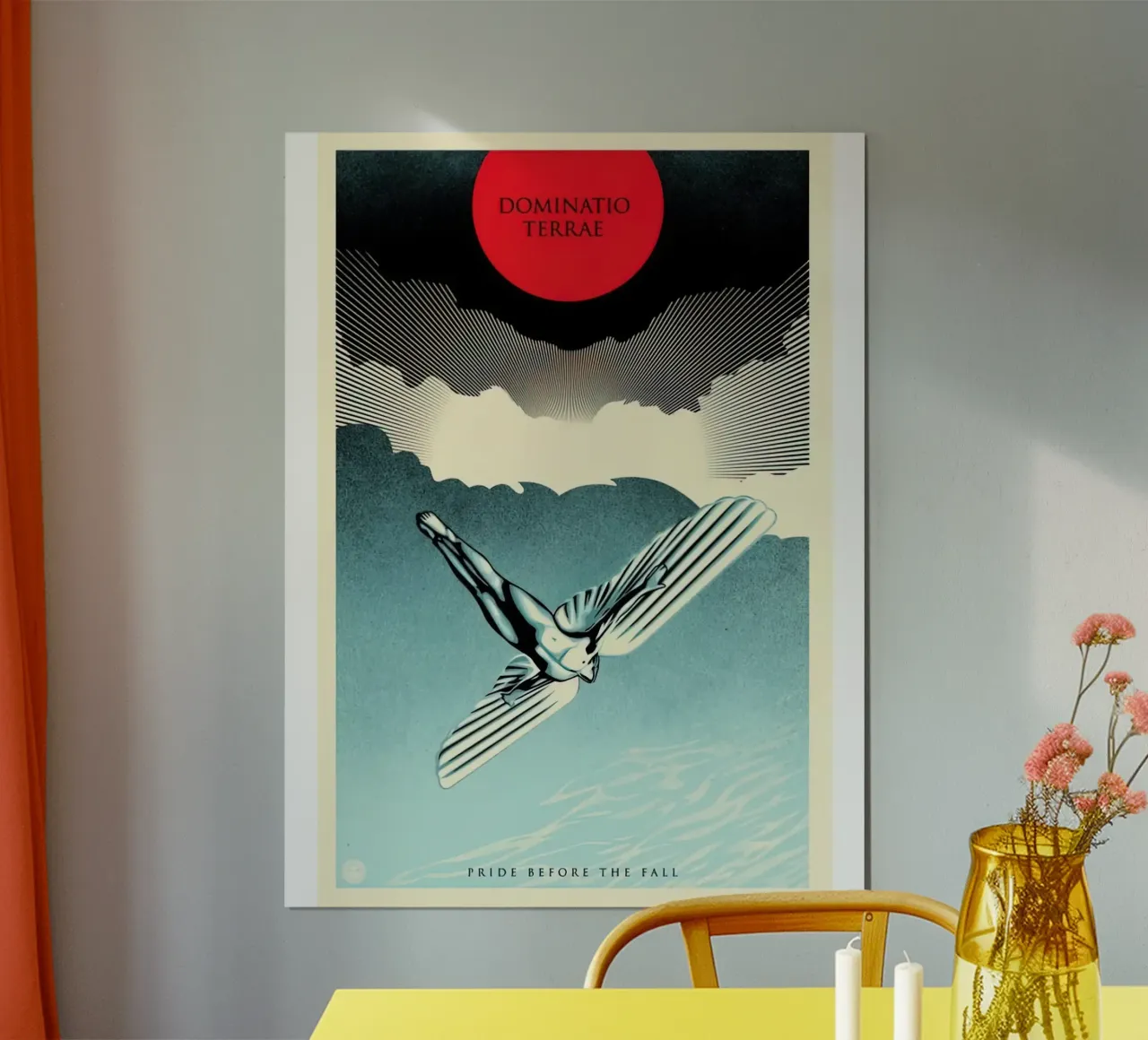 Orgoglio Icaro - Shepard Fairey poster con telaio in alluminio da American Poster