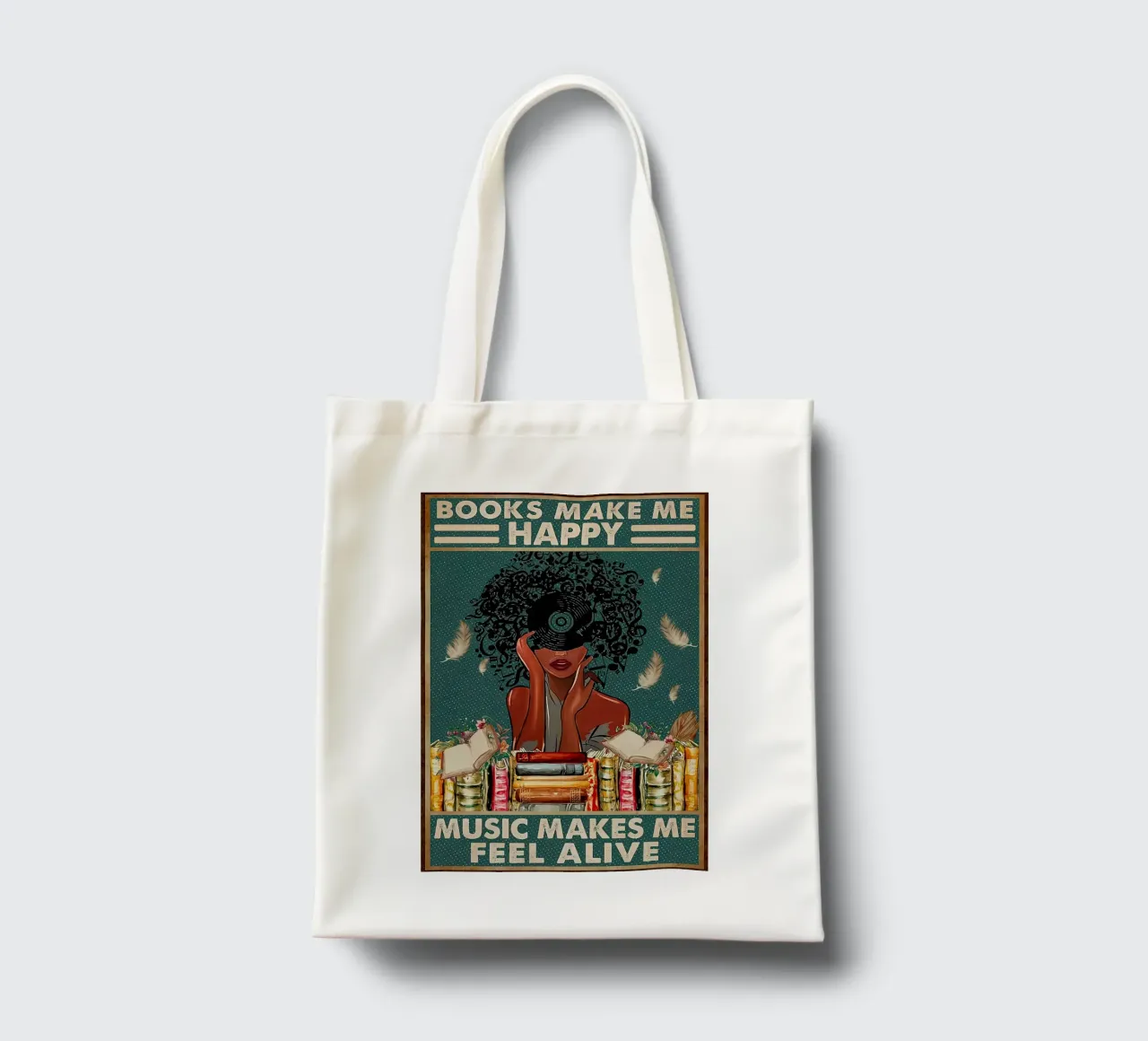 Shepard fairey Libro Rendimi felice borsa in juta da American Poster