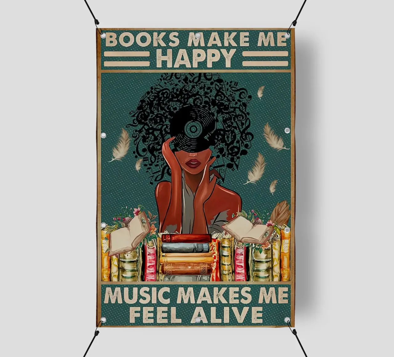 Shepard fairey Libro Rendimi felice telo in pvc da American Poster