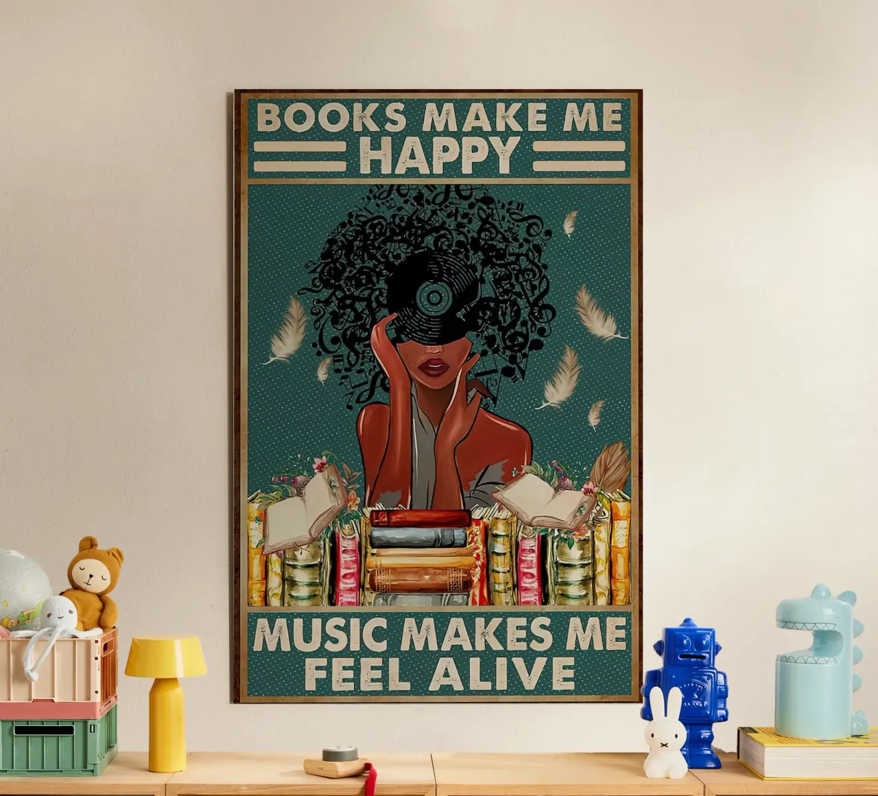 Shepard fairey Libro Rendimi felice alluminio dibond da American Poster