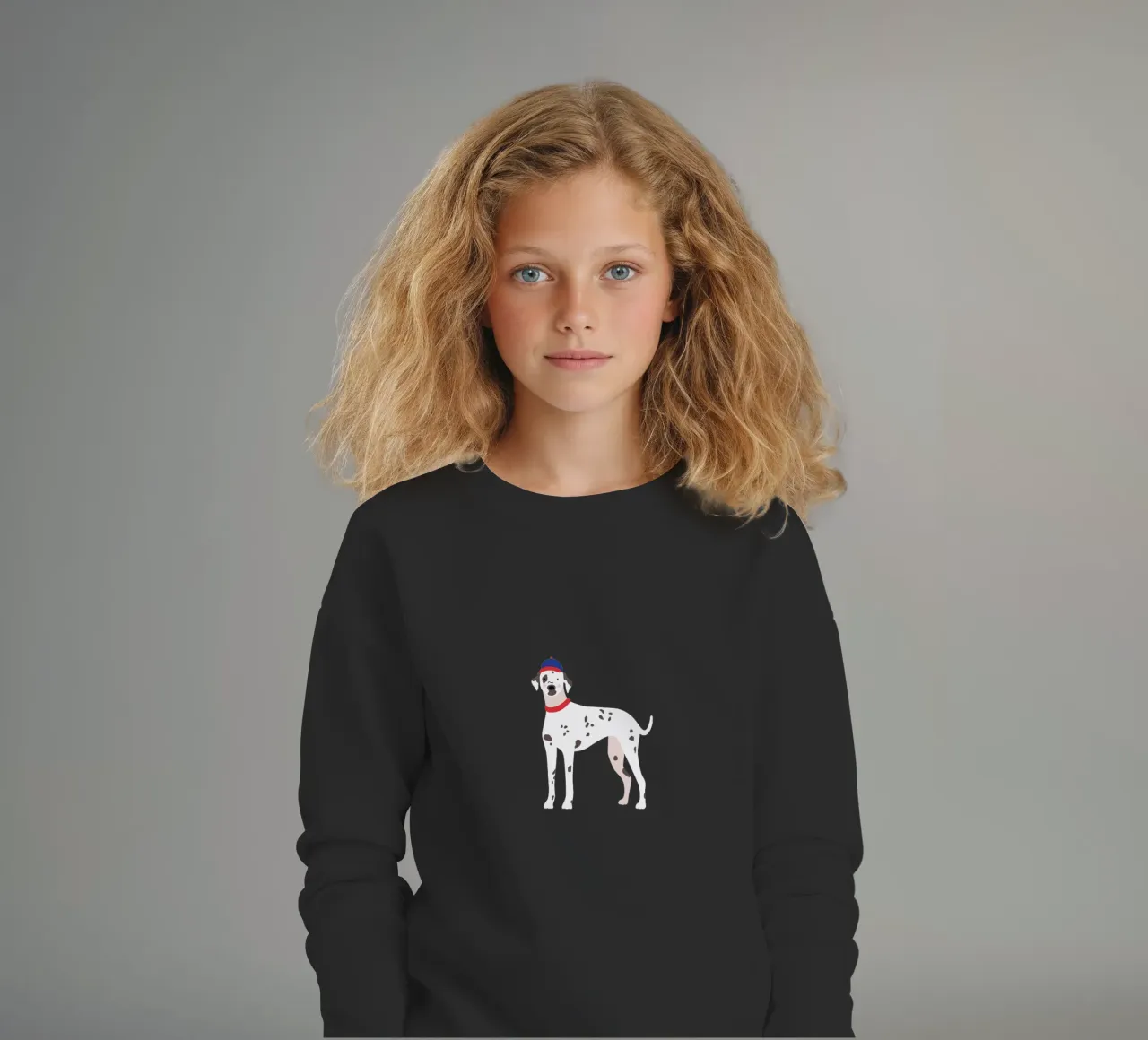 Dalmata con Cappy felpa bambino da janamossmann