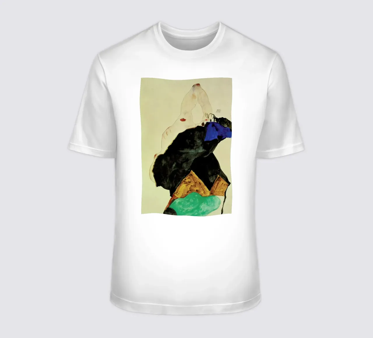 Schiele - Girl with Elbow Raised t-shirt da ARTOTHEK