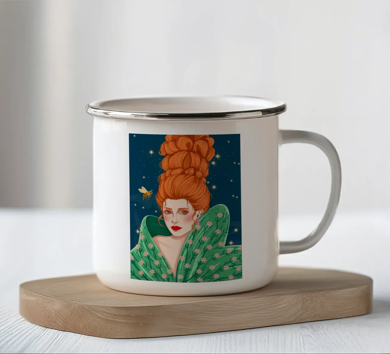 Maestà celeste tazza in smalto da Silent Hue