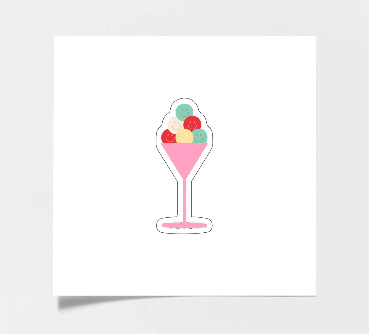 Ice cream with humour sticker sheet by janamossmann