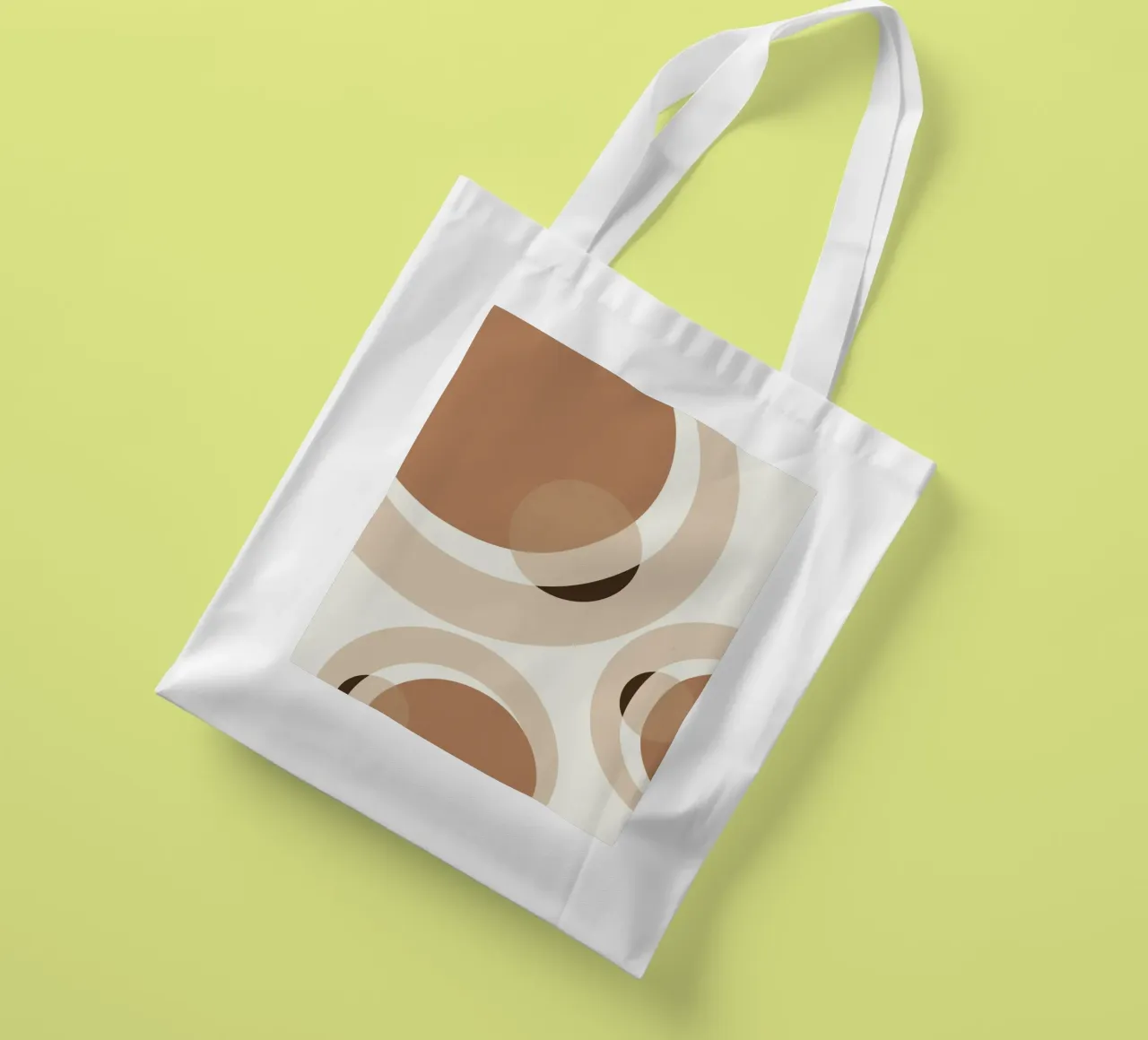 Pastel Shapes No 02 borsa in juta da treechild