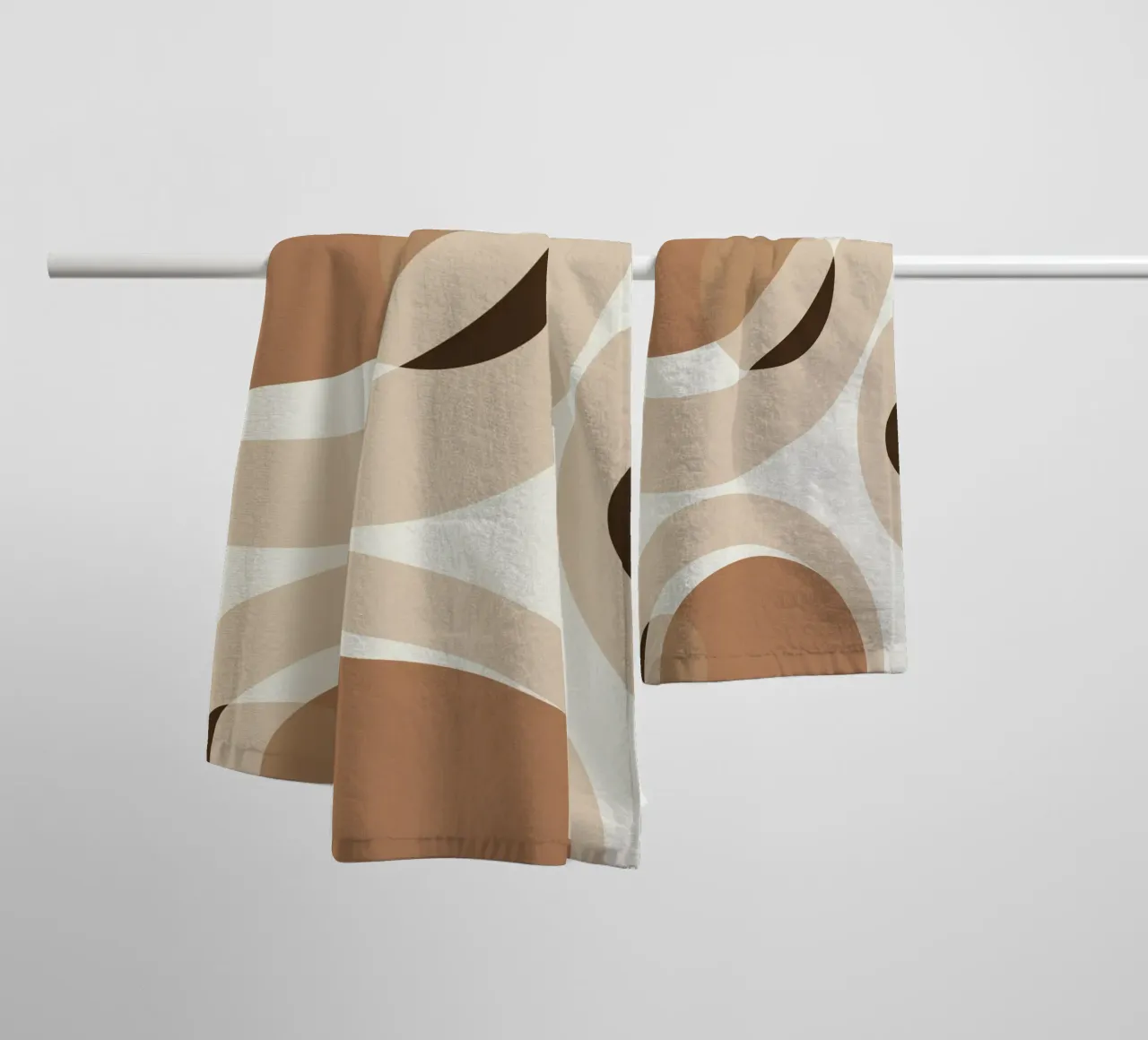 Pastel Shapes No 02 asciugamano da bagno da treechild
