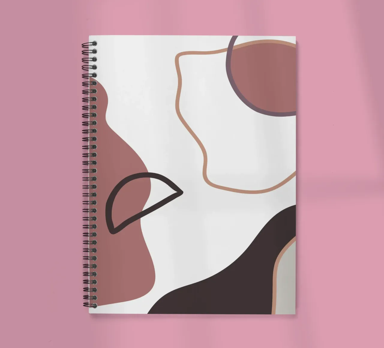 Pastel Shapes No 02 spiral notebook by treechild