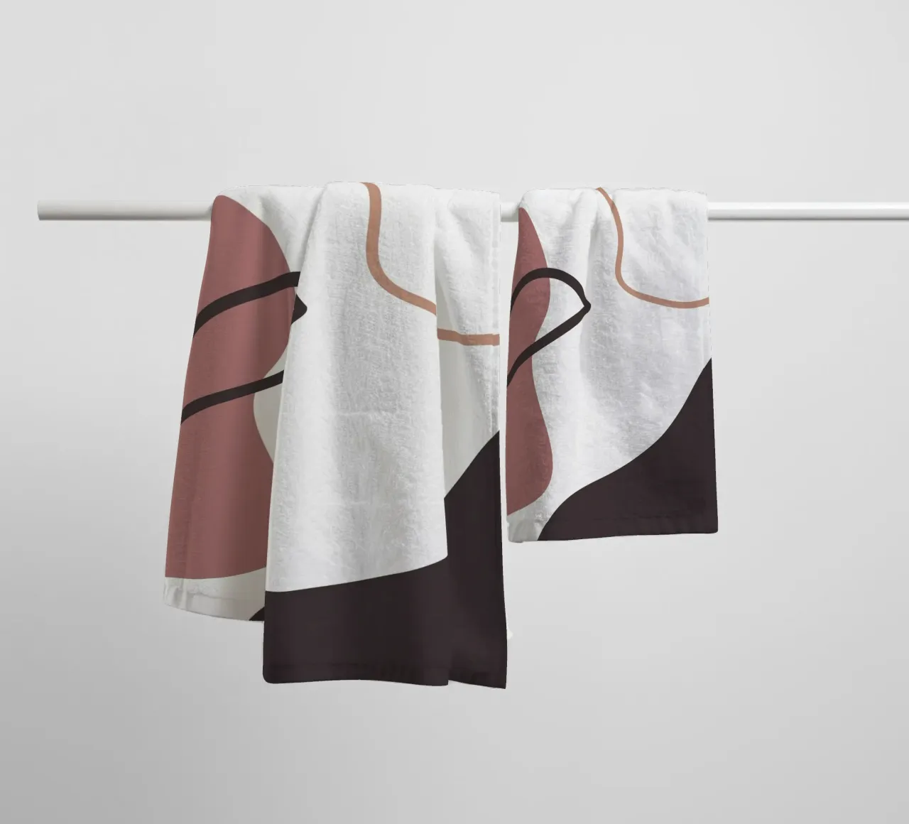 Pastel Shapes No 02 asciugamano da bagno da treechild