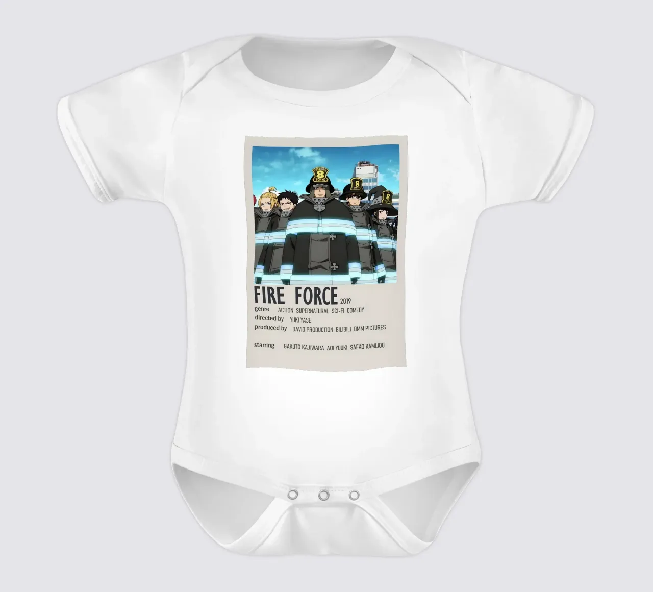 FIRE FORCE 2019 short-sleeve baby romper by Totoya