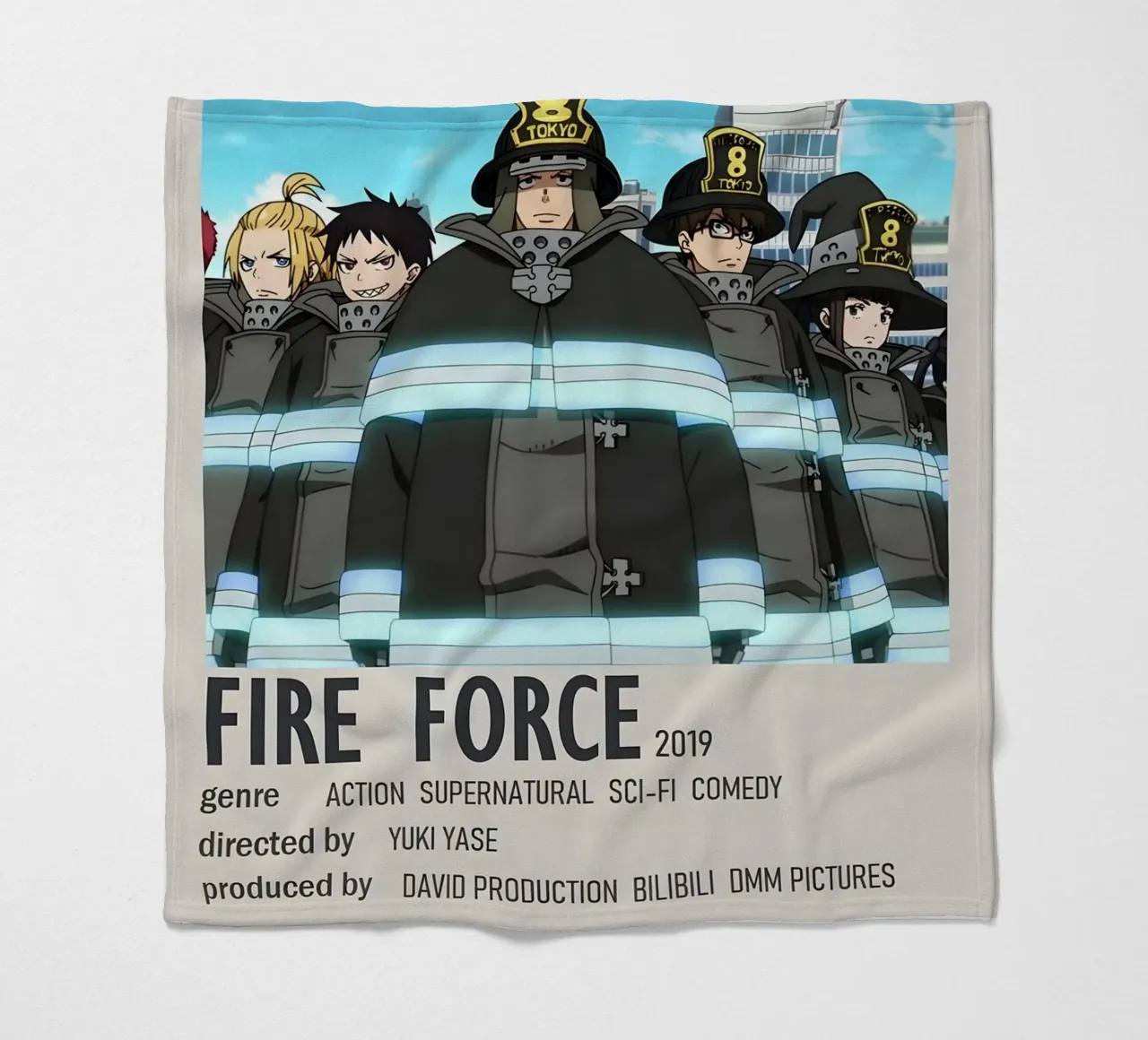 FIRE FORCE 2019 coperta in pile da Totoya