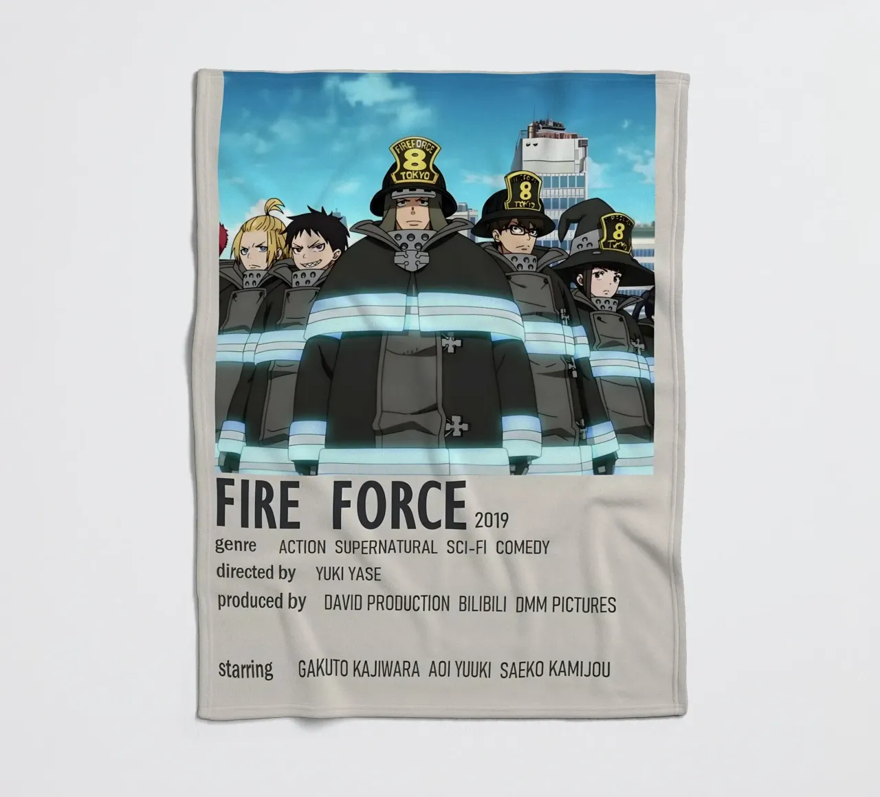 FIRE FORCE 2019 coperta in pile da Totoya
