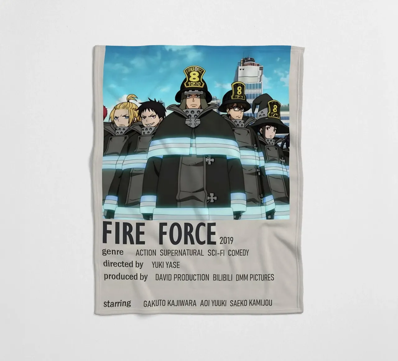 FIRE FORCE 2019 coperta in pile da Totoya