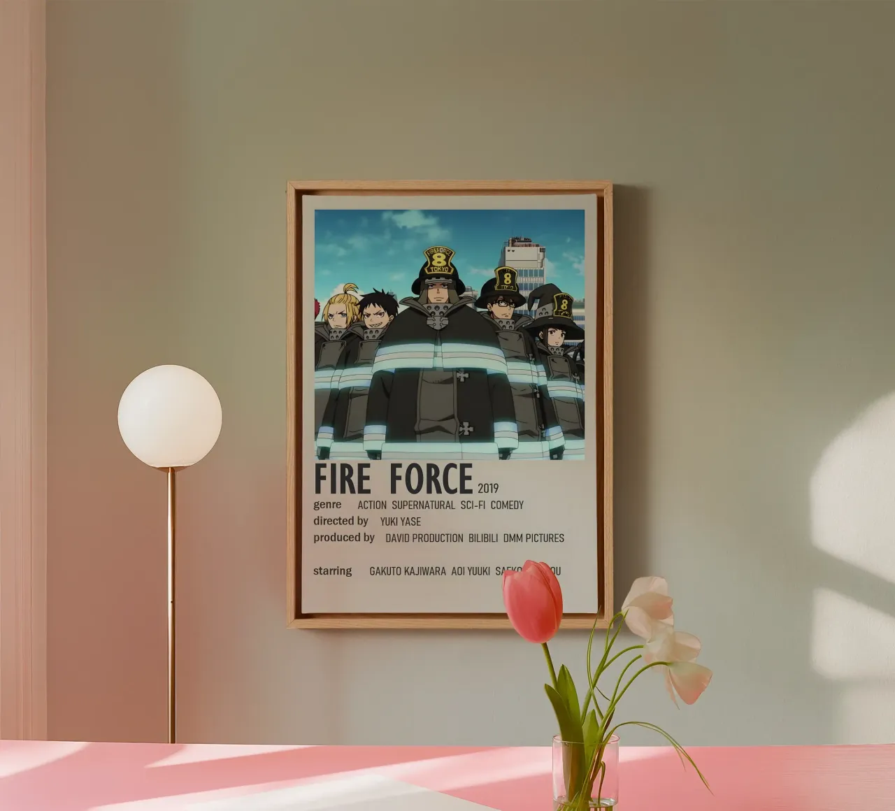 FIRE FORCE 2019 tela con Cornice a cassetta da Totoya